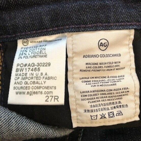 Adriano Goldschmied Women's 27 The Stilt Cigarette Leg Jeans Made in USA - Picture 5 of 5